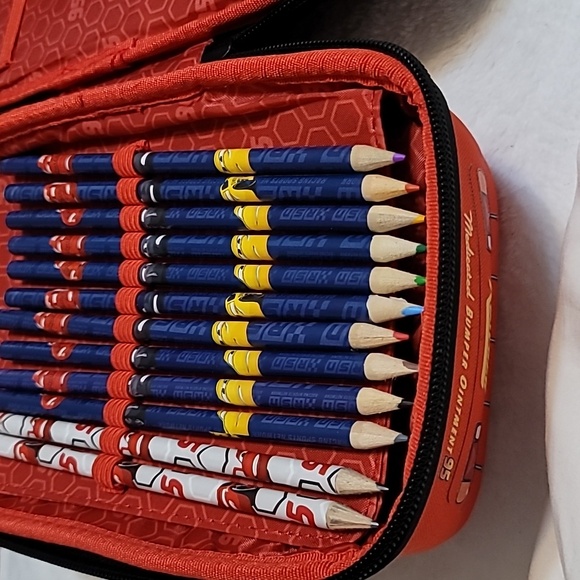 Sambro DSC8-6585 Cars 3D Pencil Case Featuring Lightning McQueen Red - Picture 5 of 12